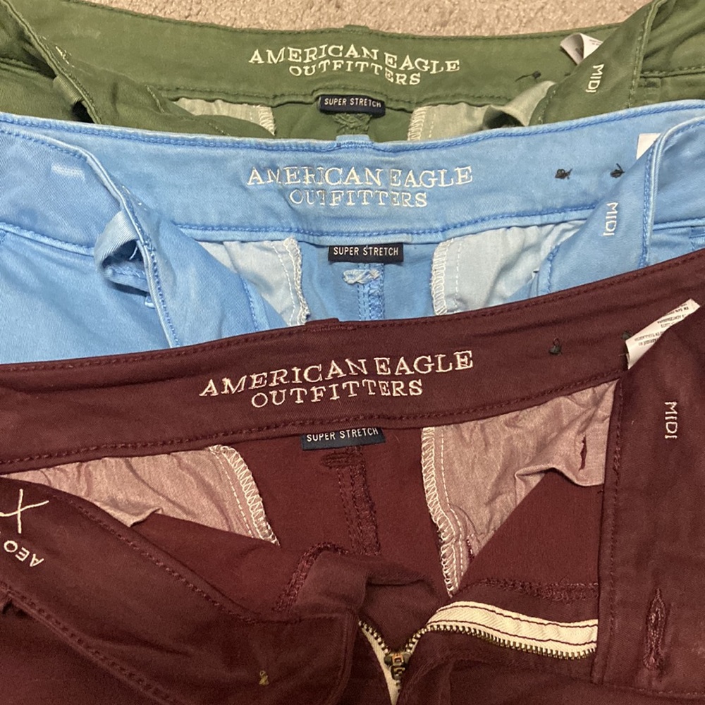 American Eagle Super Stretch Midi Shorts